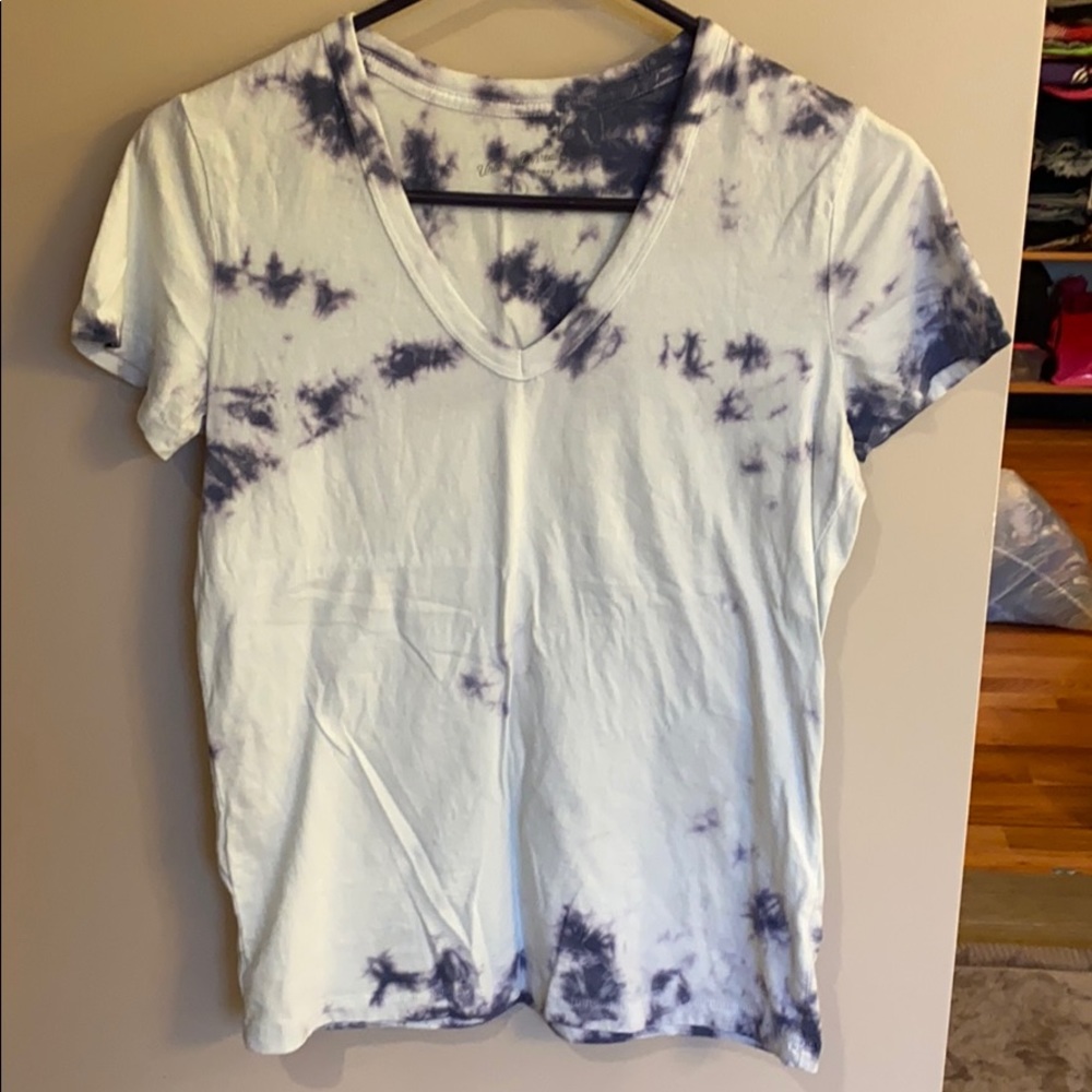 Tie dye v neck T-shirt womens small